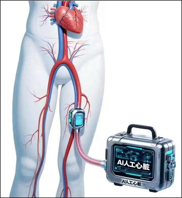 AI 人工心臟示意圖